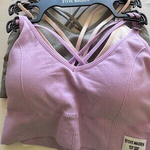 Steve Madden Women's 3pk BRA WITH REMOVABLE PADS AM01751 MSRP: $84 NEW with TAGS